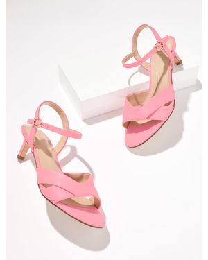 Talbots Talia Nappa Kitten Heel Sandals - Pink