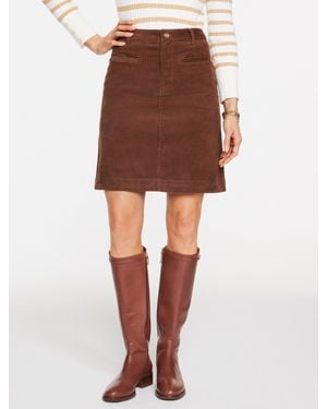 Talbots Corduroy A-line Skirt - Brown