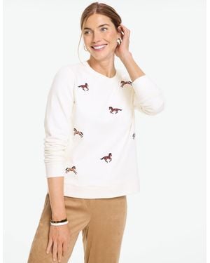 Talbots Crewneck Sweatshirt - White