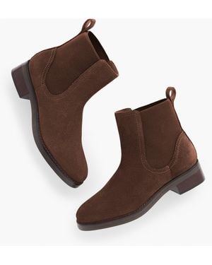 Talbots Tish Suede Ankle Boots - Brown