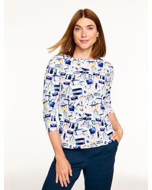 Talbots Bateau Neck T-shirt - Blue