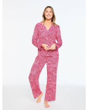 Talbots X Soma Cool Nights Pajama Set - Pink