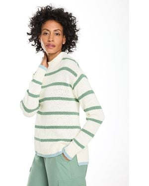 Talbots Cotton Linen Crewneck Sweater - Green