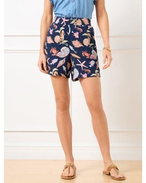 Talbots Pull-on Gauze Shorts - Blue