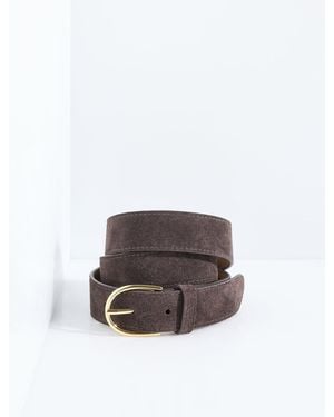 Talbots Suede Belt - White