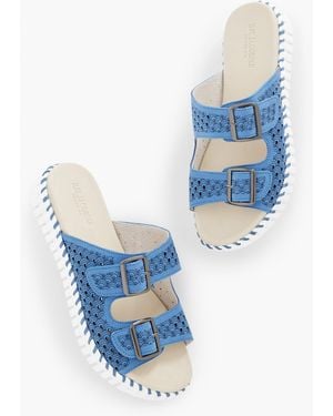Ilse Jacobsen Tulip Double Strap Sandals - Blue