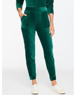 Talbots Sky Lounge Velour Jogger Trousers - Green