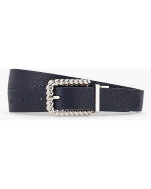 Talbots Reversible Leather Belt - Blue