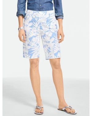 Talbots Seersucker Perfect Shorts - Blue