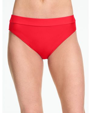 Aqua Club High Waist Swim Bottom - Red