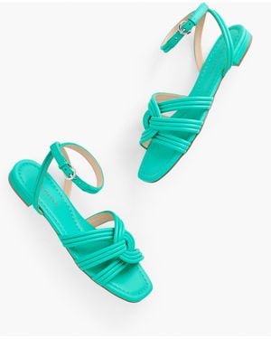 Talbots Violet Tubular Nappa Sandals - Blue