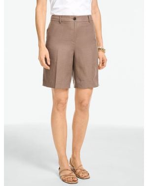 Talbots Classic Linen Shorts - Natural