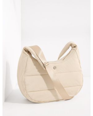 Talbots T By Nylon Hobo Crossbody Bag - Natural