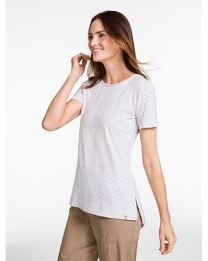 Talbots Supersoft Jersey Short Sleeve Crewneck T-shirt - White