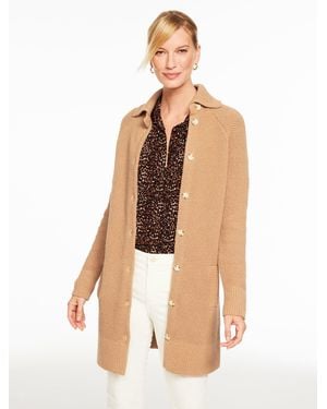 Talbots Textured Coatigan - Natural