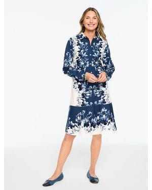Talbots Modern Poplin Shirtdress - Blue