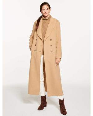 Talbots Wool Blend Shawl Collar Coat - Natural