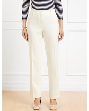 Talbots Southampton Tailored Stretch Straight Leg Pants - White