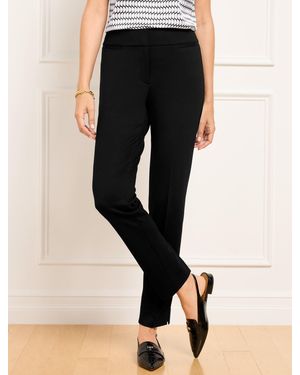 Talbots Luxe Ponte Tapered Leg Pants - Black