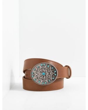Talbots Western Leather Buckle - Pink