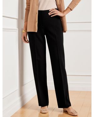 Talbots Southampton Tailored Stretch Straight Leg Trousers - Black