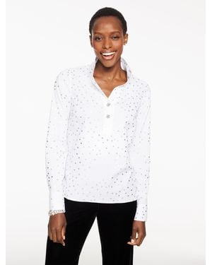 Talbots Non-iron Popover Shirt - White