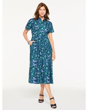 Talbots Poplin Shirtdress - Blue