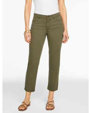 Talbots Straight Crop Lightweight Jeans - Green
