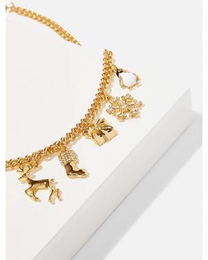 Talbots Holiday Charm Necklace - White