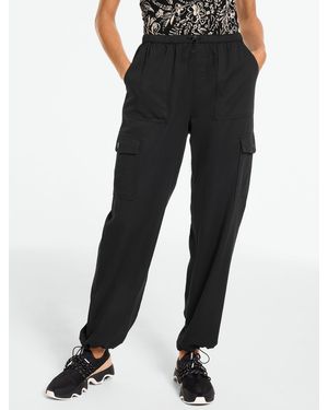 Talbots Woven Cargo Trousers - Black