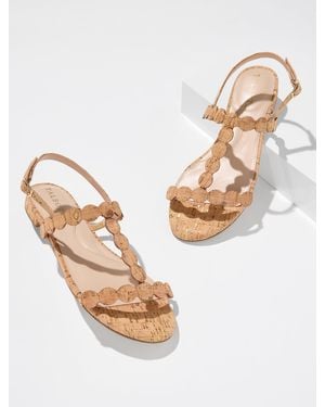 Talbots Keri Dot Cork Sandals - Natural