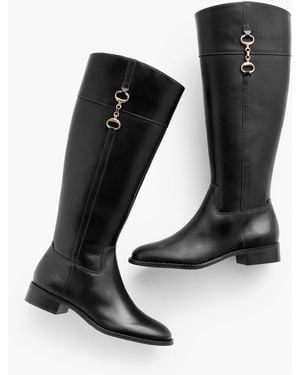 Talbots Tish Bit Riding Boots - Black