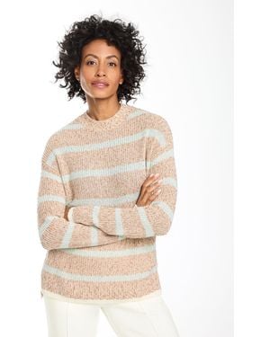 Talbots Slub Cotton Crewneck Jumper - Natural