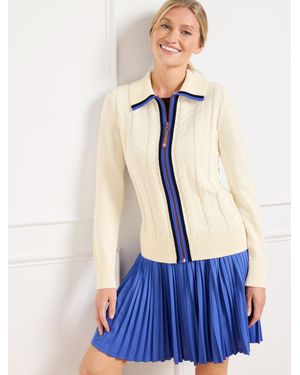 Talbots Coolmax® Sweater Jacket - Blue