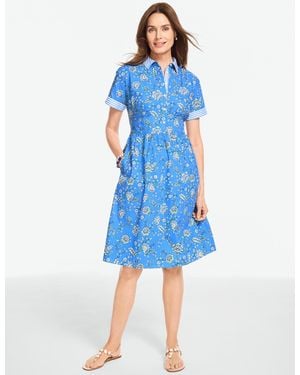 Talbots Modern Poplin Shirtdress - Blue