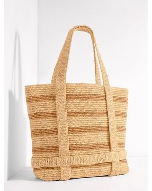 Hat Attack The Original Straw Traveller Bag - Natural