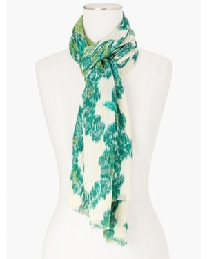 Talbots Watercolor Damask Oblong Scarf - Green
