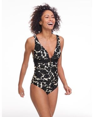 Talbots Aqua Club V-neck Tankini - White