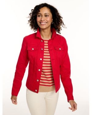 Talbots Classic Jean Jacket - Red