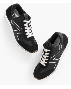 Talbots Alex Leather & Nylon Sneakers - Black