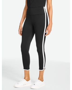 Talbots Out & About Curved Capri Leggings - Black