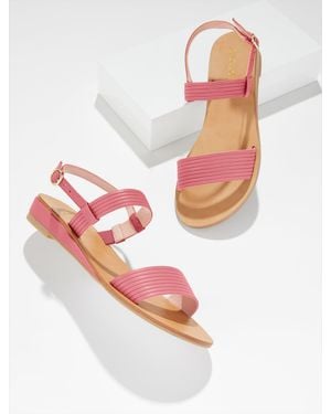 Talbots Gracelyn Nappa Wedge Sandals - Pink