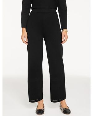 Talbots Straight Leg Jumper Studio Trousers - Black