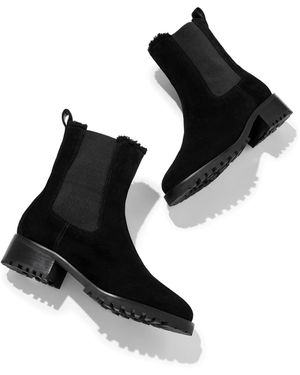 Talbots Waverly Suede Ankle Boots - Black