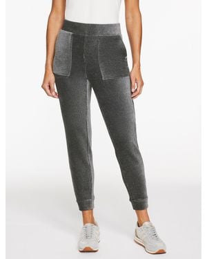 Talbots Sky Lounge Velour Jogger Trousers - Black