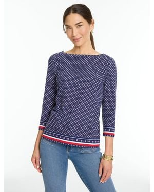 Talbots Bateau Neck T-shirt - Blue