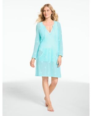 Aqua Club Tunic Top Cover-up - Blue