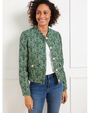 Talbots Woodland Damask Jacket - Green