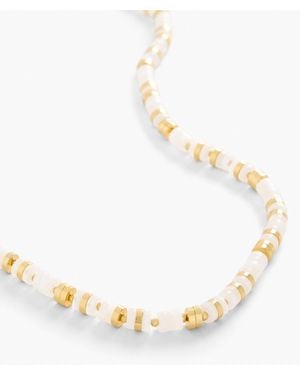 Talbots Reflections Beaded Necklace - Natural
