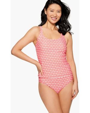 Aqua Club Scoop Neck Tankini - Pink